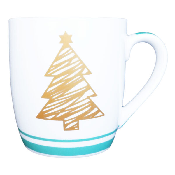Gold Christmas Tree Mug Thumbnail