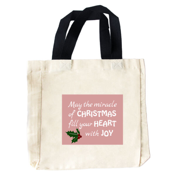 Christmas, Heart & Joy Tote Bag Thumbnail