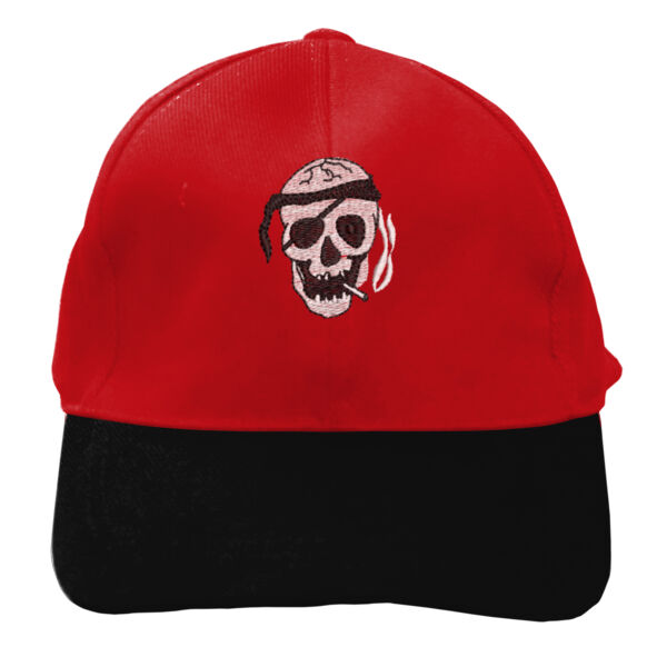 Pirate Skull Embroidery Kids Cap Thumbnail