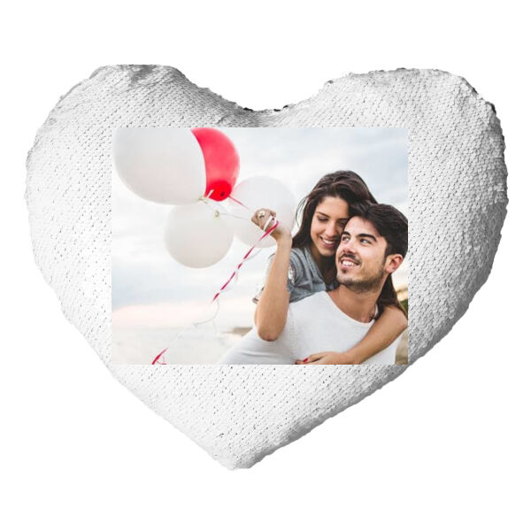 Customized Couple Mermaid Heart Pillow Thumbnail