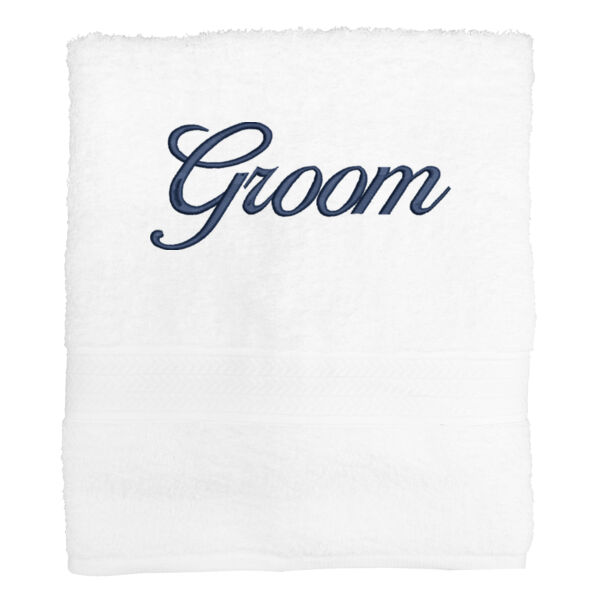 Groom's Bath Towel Thumbnail