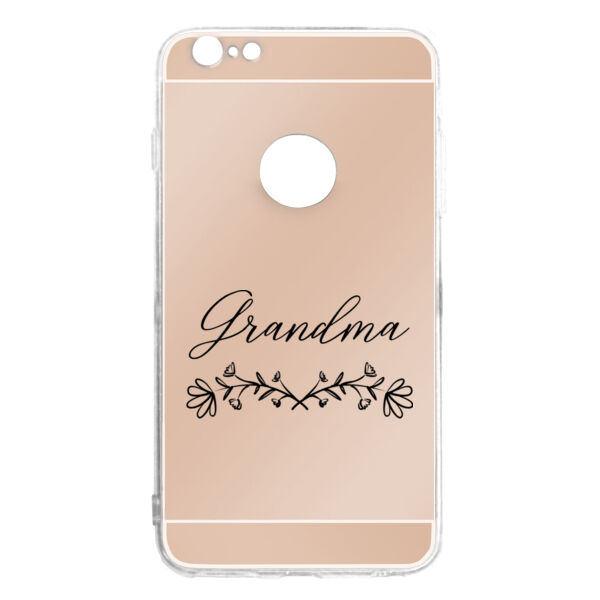 Mom with Floral Detail Personalized iPhone 6/6s Plus Mirror Case Thumbnail