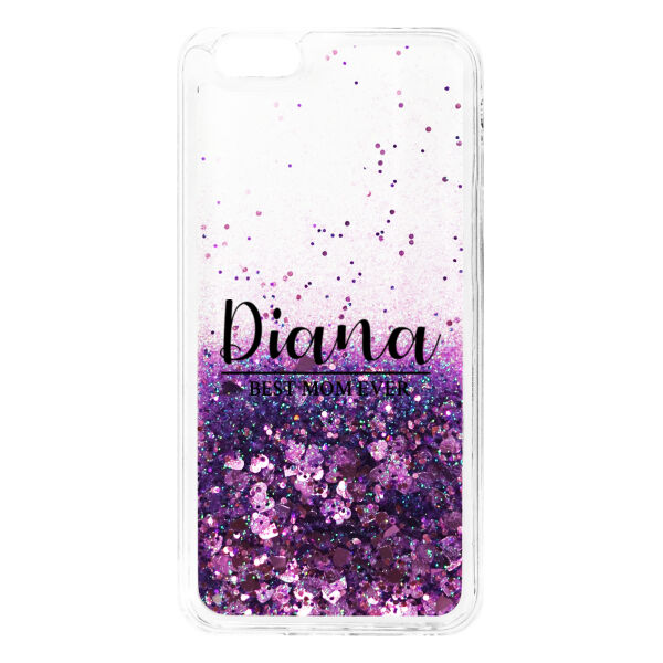 Best Mom Ever with Personalized Name iPhone 6/6s Glitter Quicksand Case Thumbnail