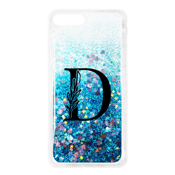 Monogram Initial Personalized iPhone 7/8 Plus Glitter Quicksand Case Thumbnail