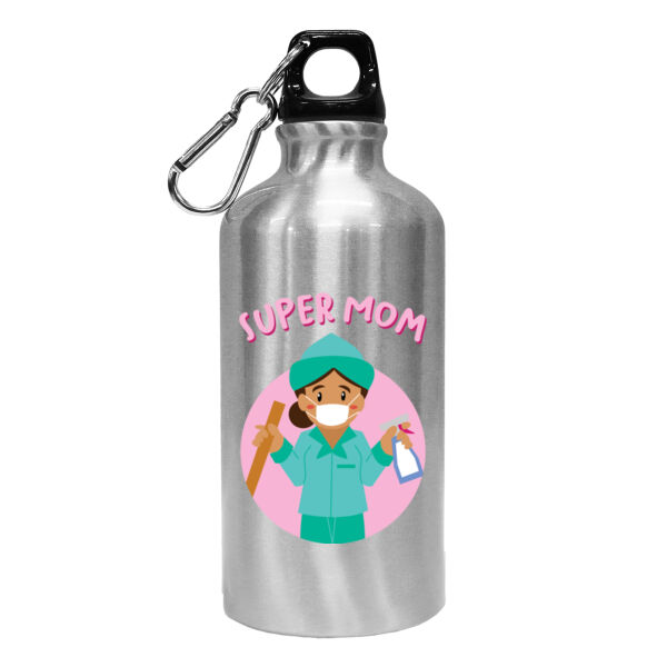 Super Mom Sanitation Sports Bottle Half Body (Dark) Thumbnail