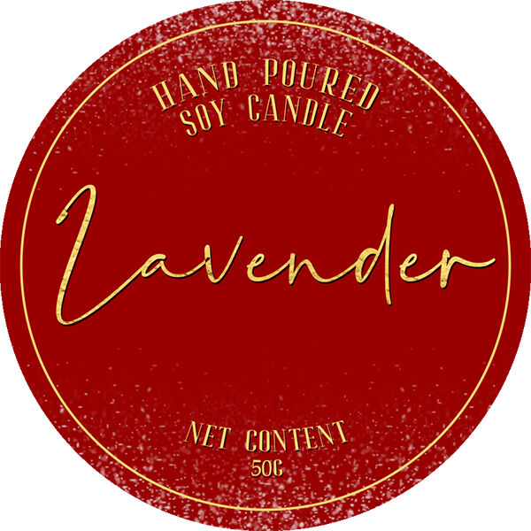 Lavender Candle Sticker Thumbnail