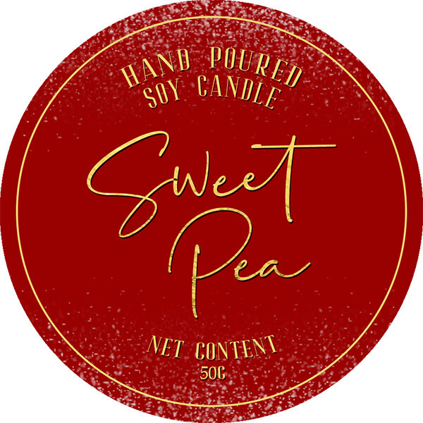 Sweet Pea Candle Sticker Thumbnail