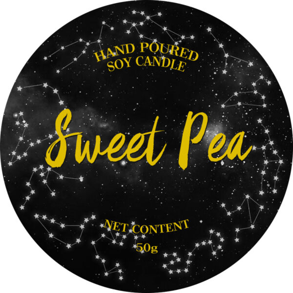 Sweet Pea Candle Sticker Thumbnail