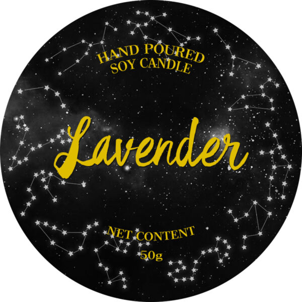 Lavender Candle Sticker Thumbnail