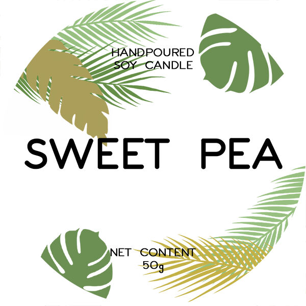 Sweet Pea Candle Sticker Thumbnail