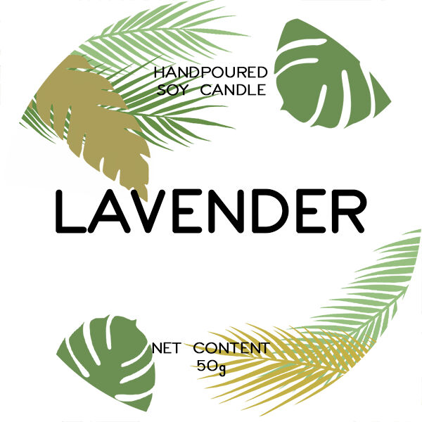 Lavender Candle Sticker Thumbnail