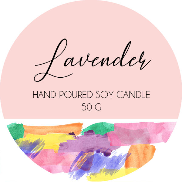 Lavender Candle Sticker Thumbnail