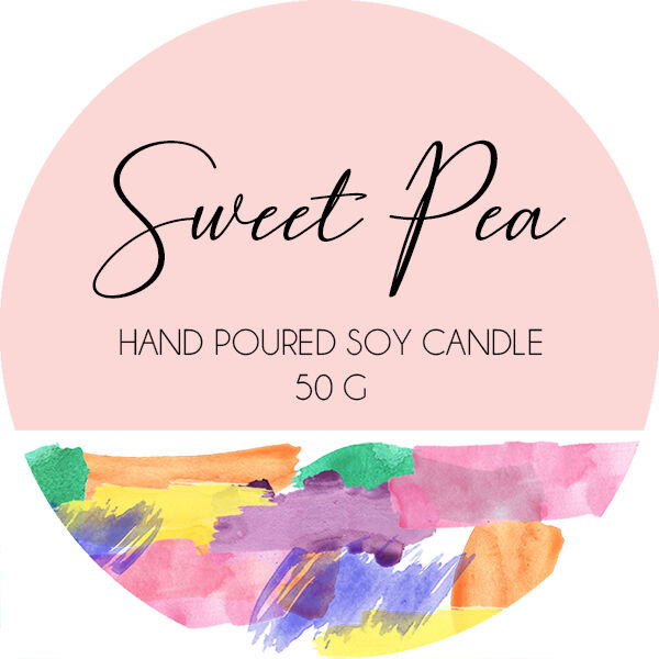 Sweet Pea Candle Sticker Thumbnail