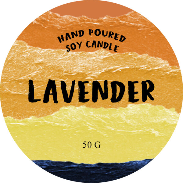 Lavender Candle Sticker Thumbnail