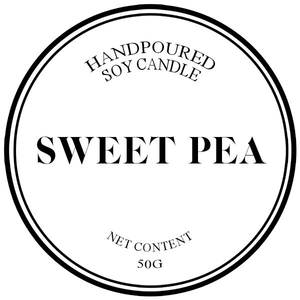 Sweet Pea Candle Sticker Thumbnail
