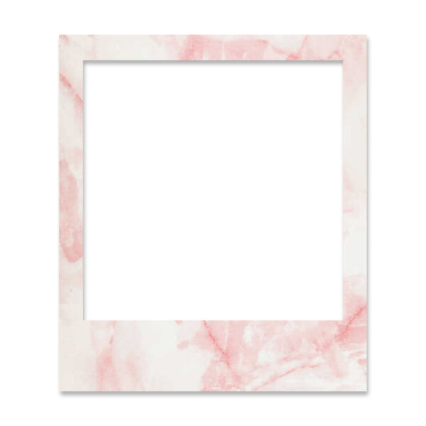 Polaroid Frame Square Pink Marble Thumbnail
