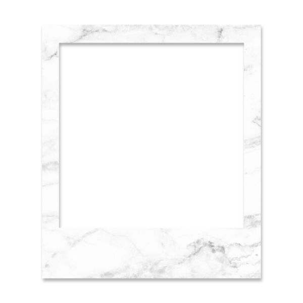 Polaroid Frame Square Marble Thumbnail