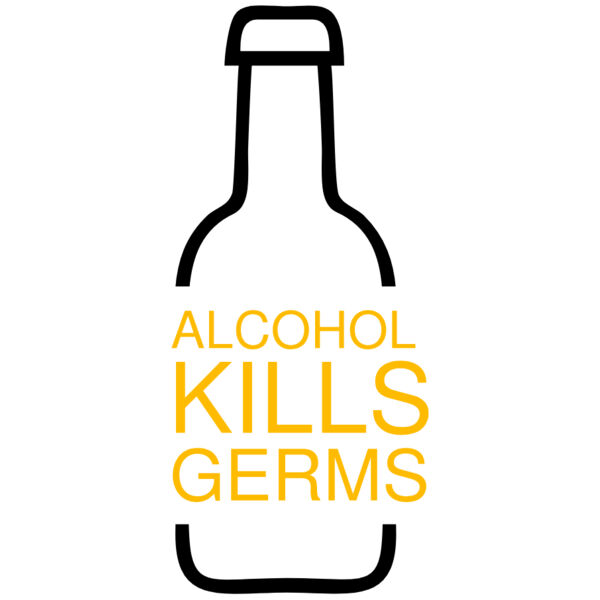 Alcohol Kills Germs 1 - Black Thumbnail