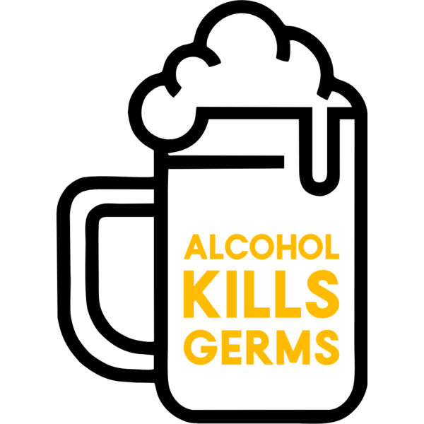Alcohol Kills Germs 2 - Black Thumbnail