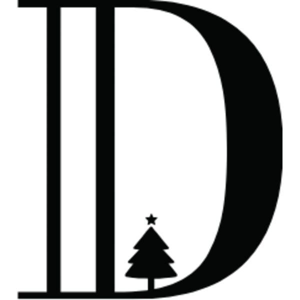 Christmas Monogram D Thumbnail