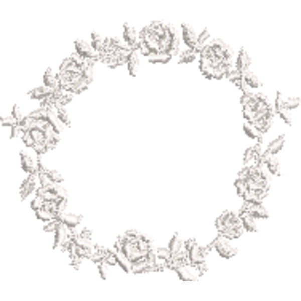 Floral Border White Thumbnail